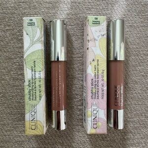 NIB Clinique Chubby Stick Lipstick Healing Hazlenut Lot of 2